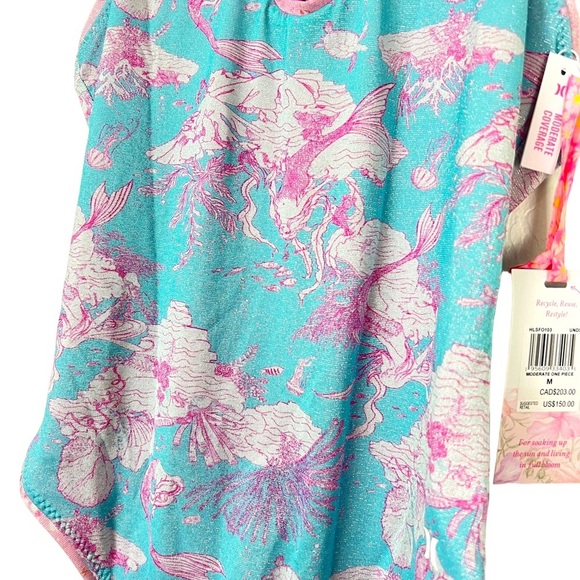LOVESHACKFANCY X HURLEY - UNDER THE SEA MODERATE ONE PIECE M - Picture 7 of 9